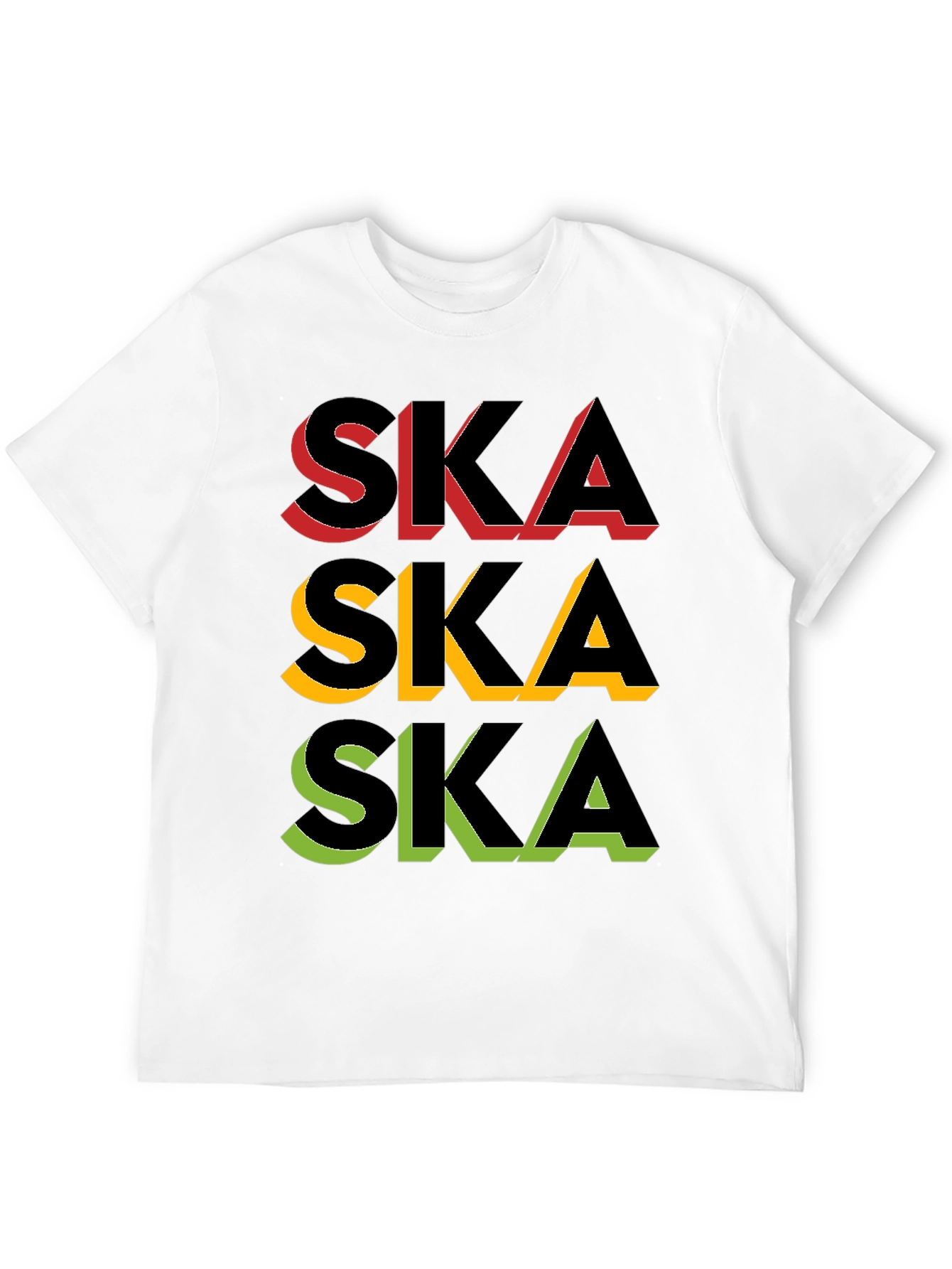 Rasta Ska Graphic Black T-Shirt