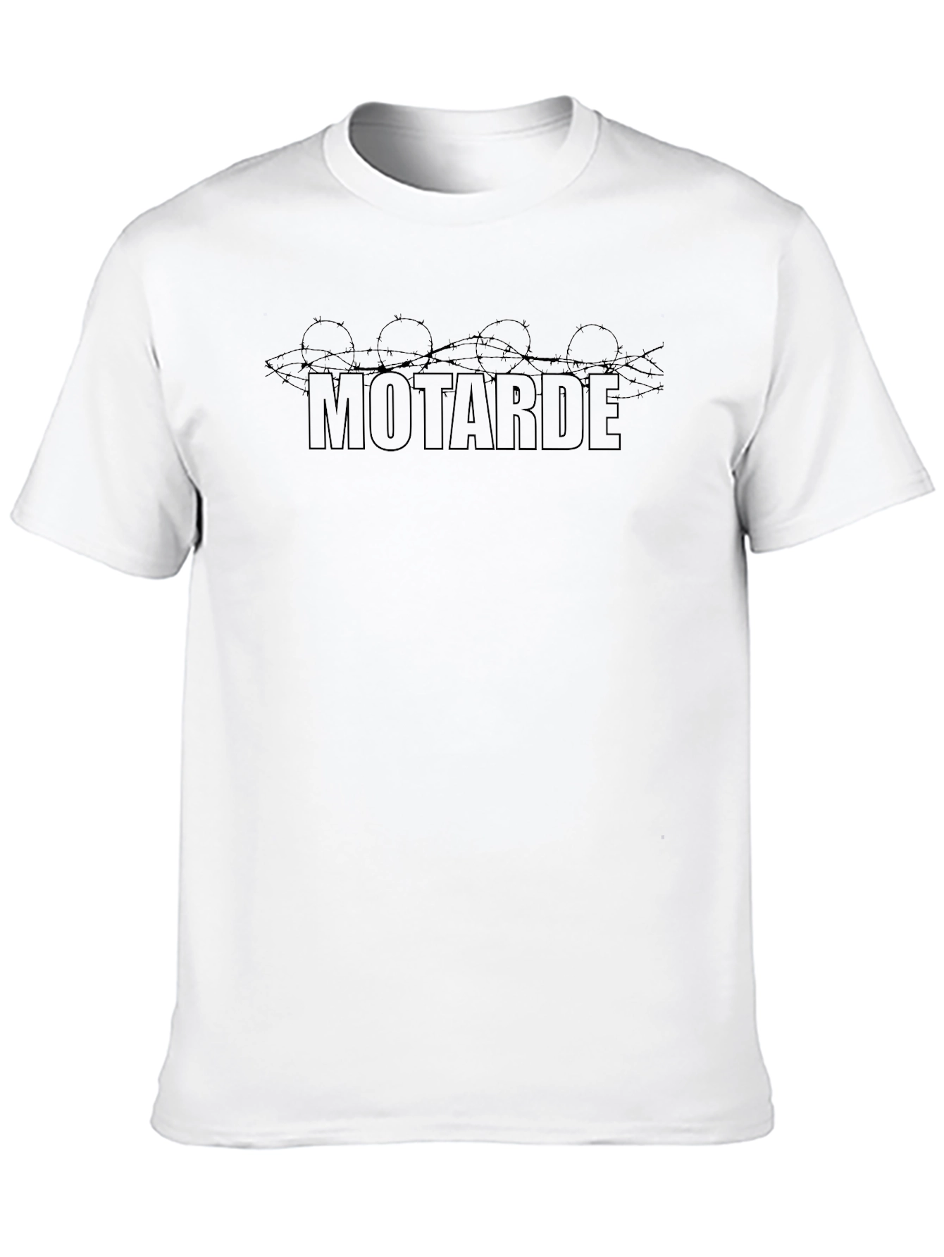 Motarde Barbed Wire Graphic Tee - Black Casual Shirt