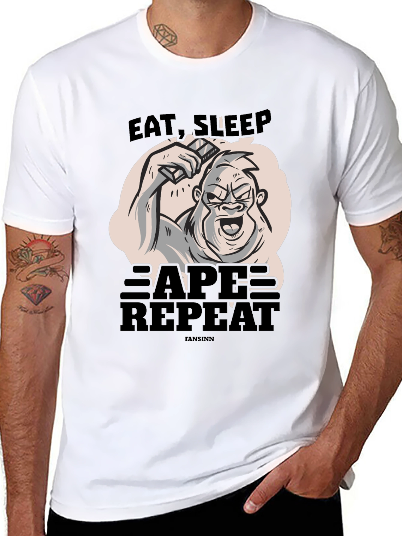 Eat Sleep Vape Repeat Graphic Tee