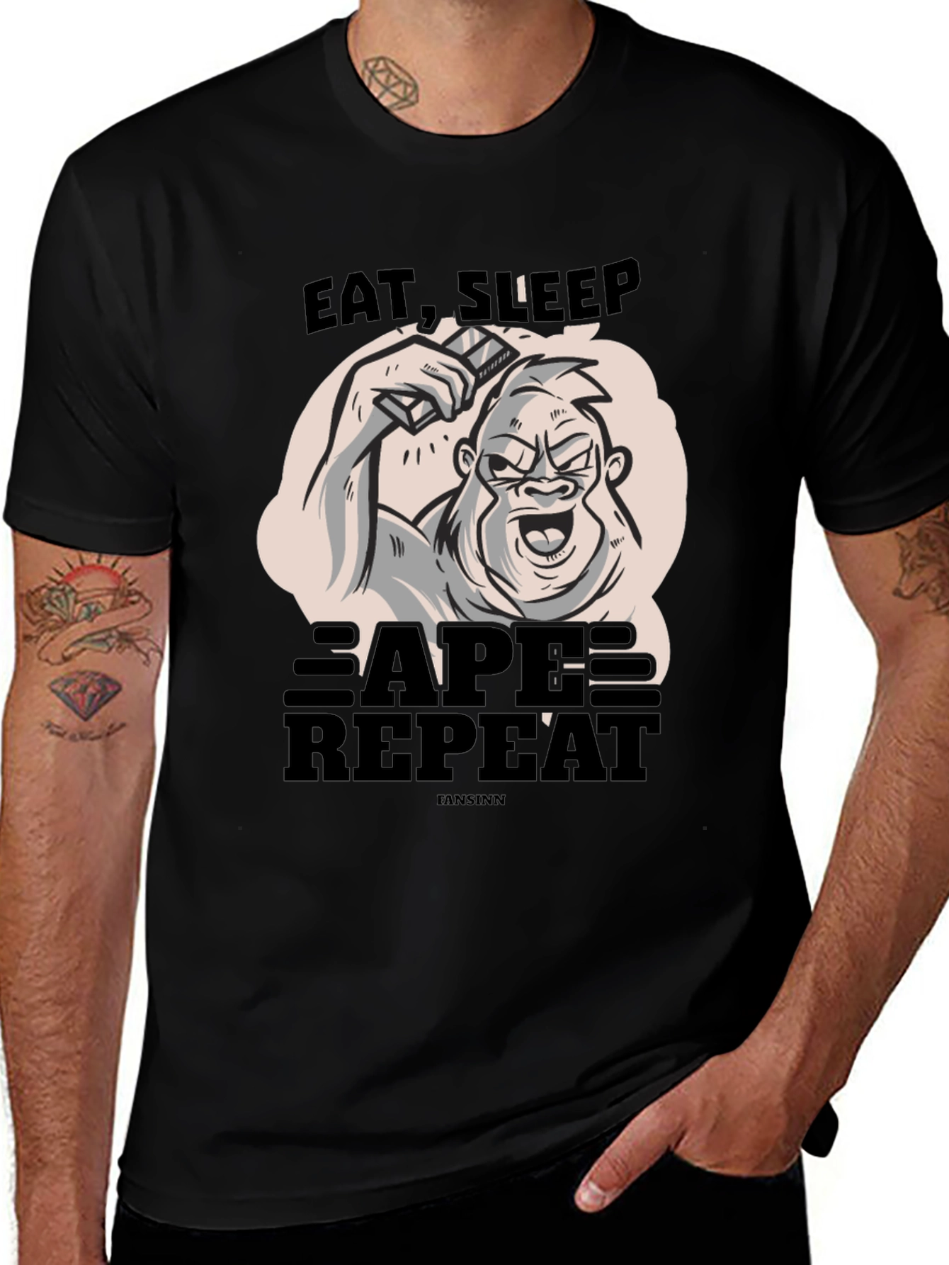 Eat Sleep Vape Repeat Graphic Tee
