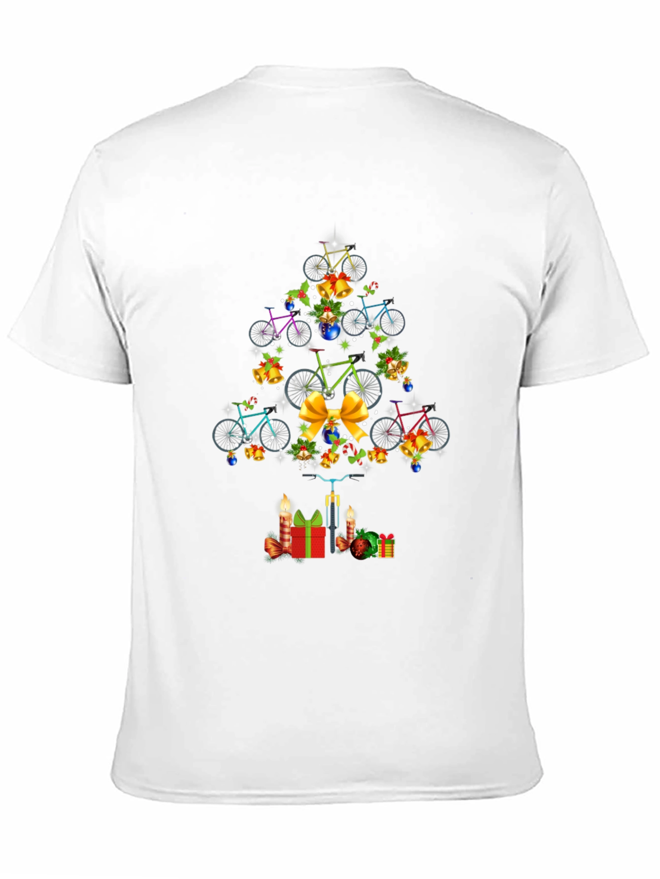Christmas Bicycle Tree T-Shirt