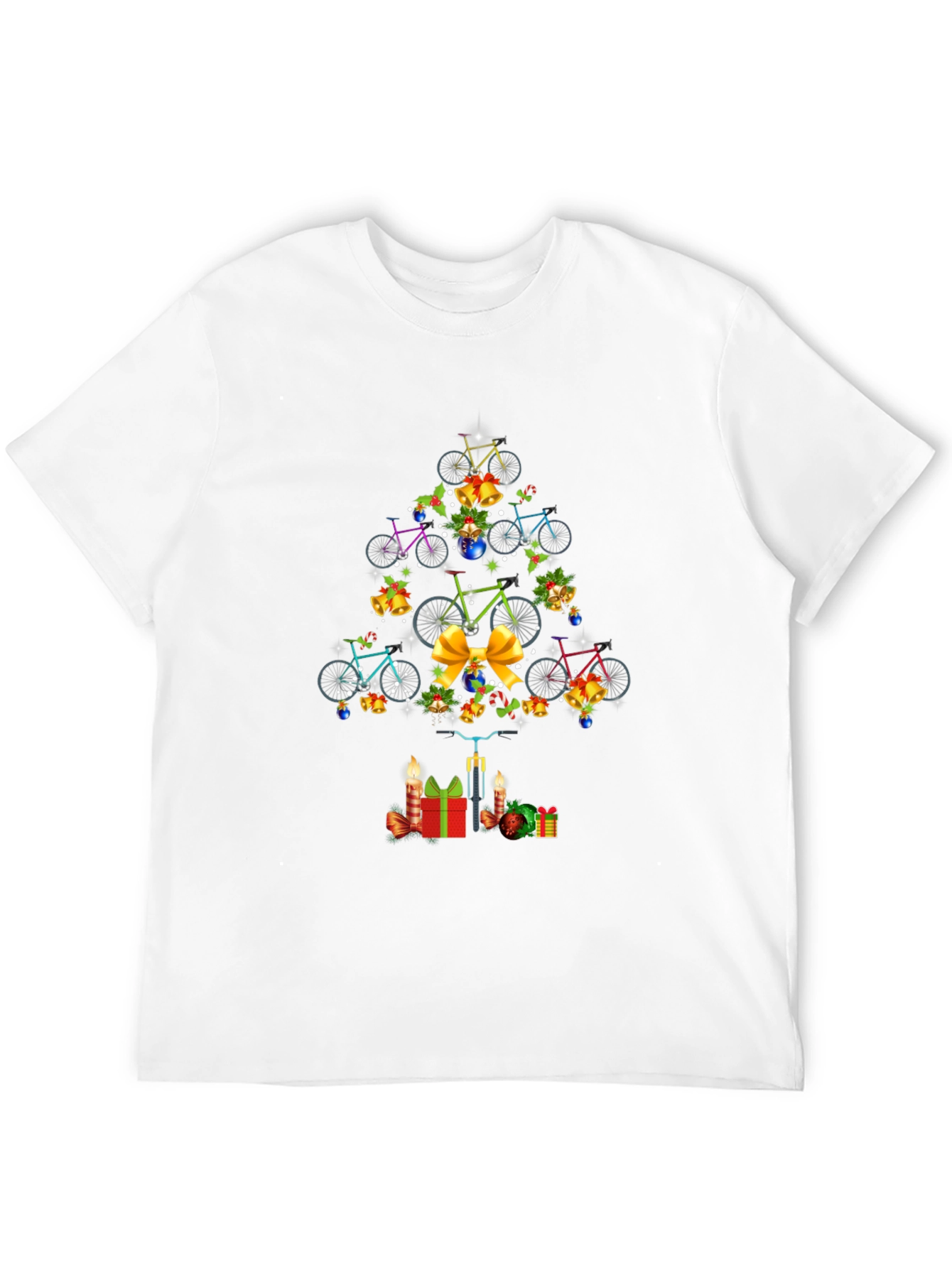 Christmas Bicycle Tree T-Shirt