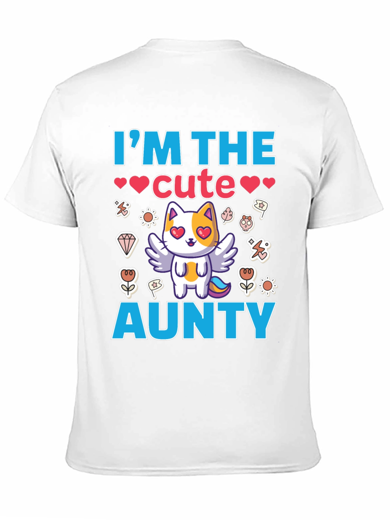 Cute Aunty T-Shirt Black Cotton Tee