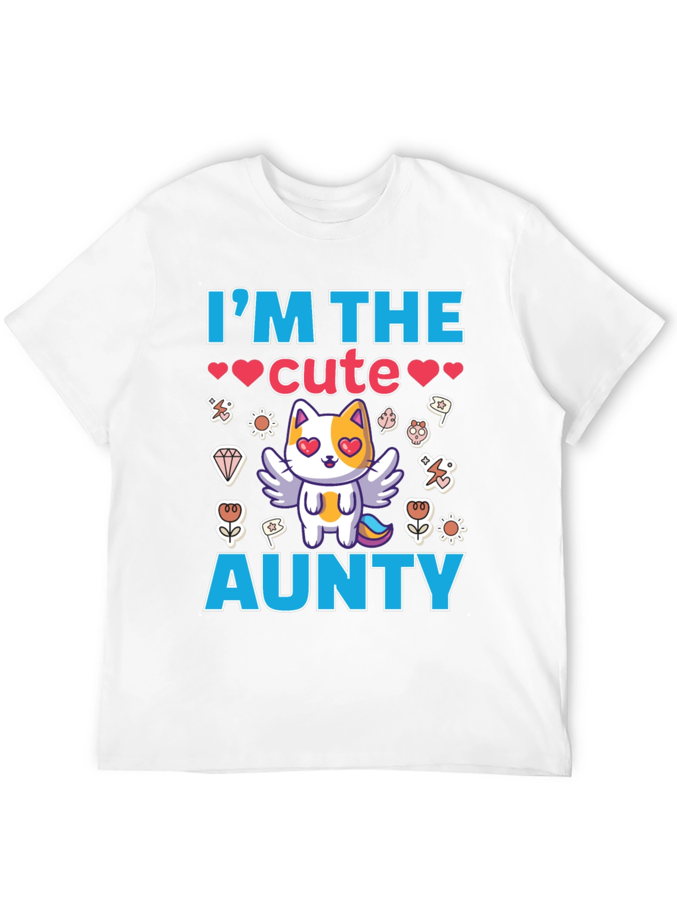 Cute Aunty T-Shirt Black Cotton Tee