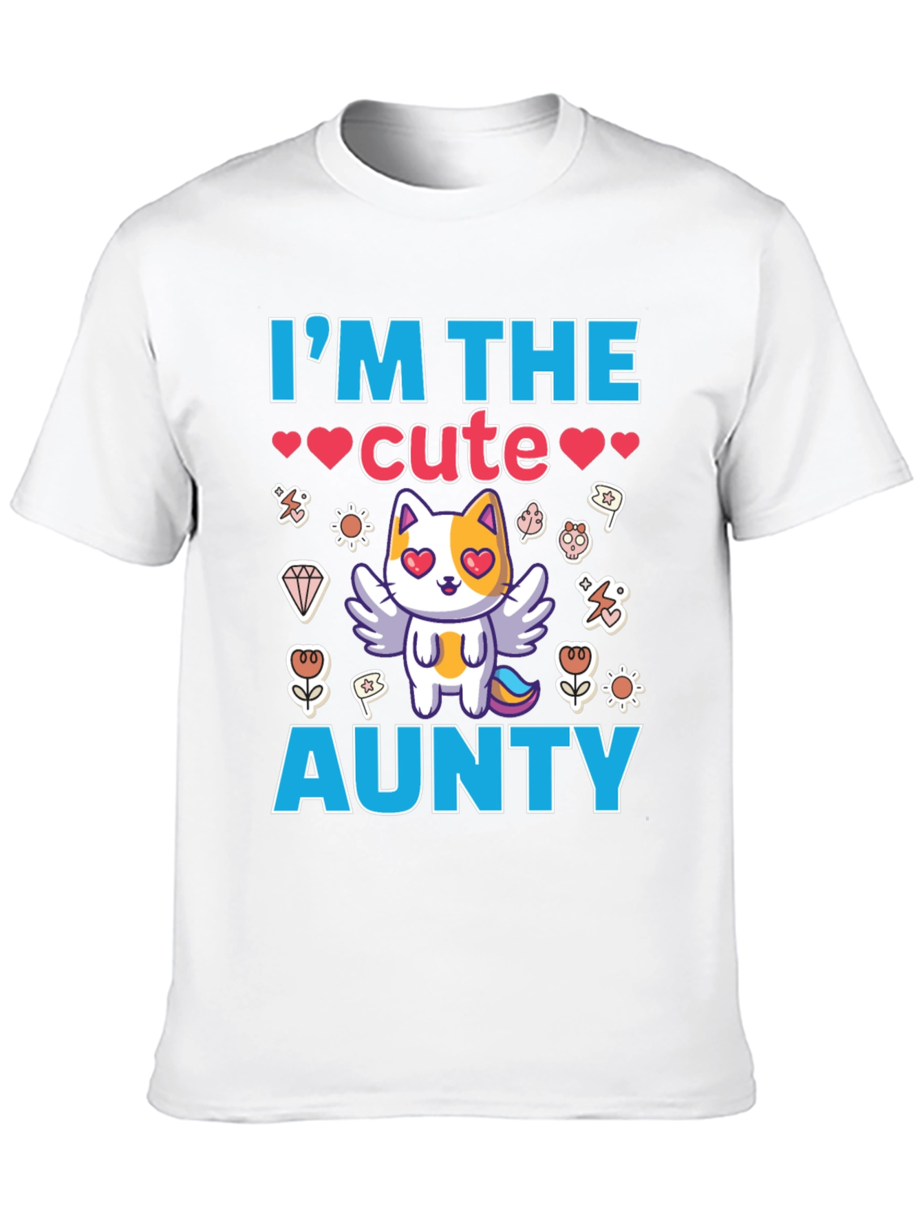 Cute Aunty T-Shirt Black Cotton Tee