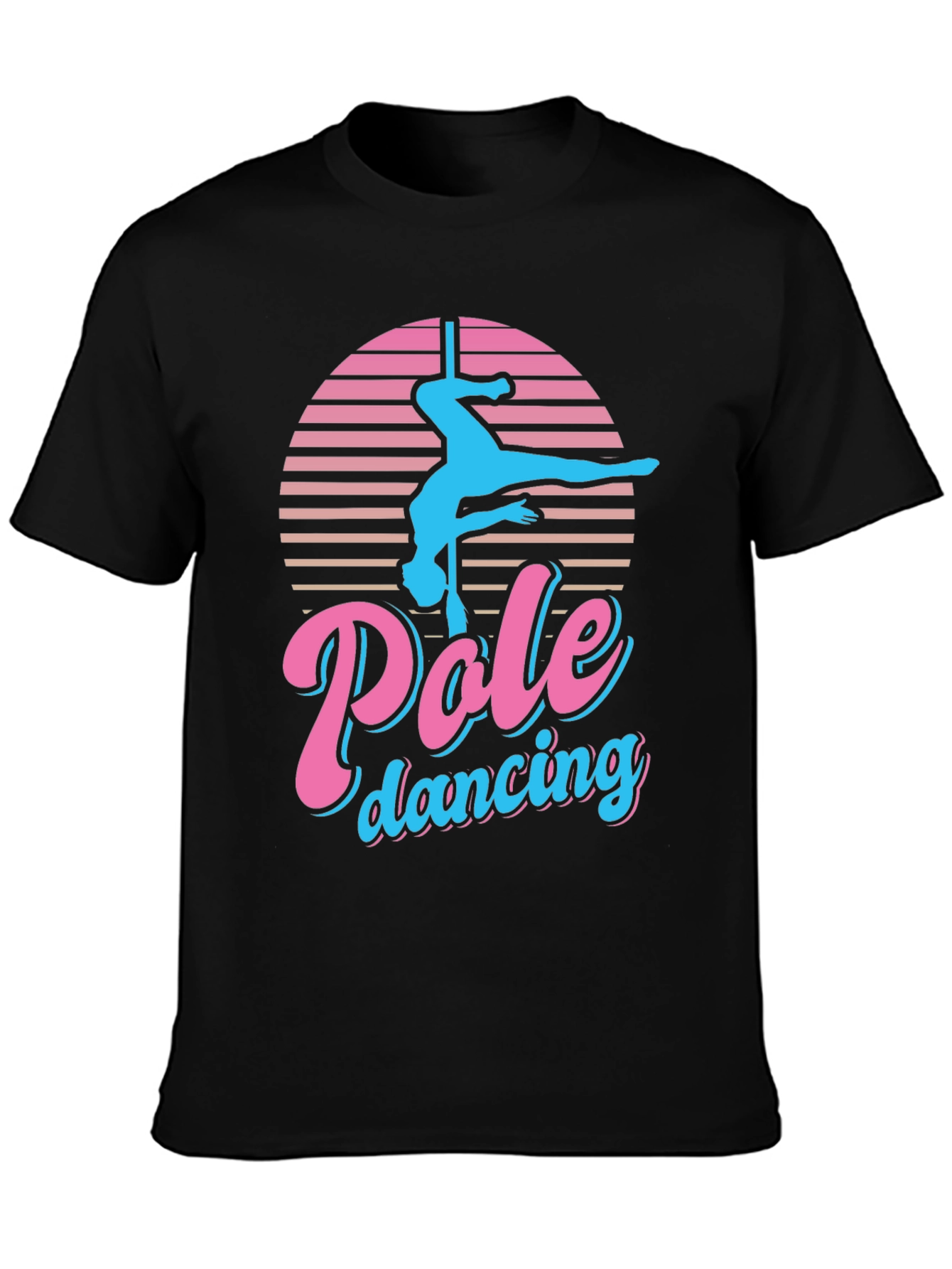 Pole Dancing Retro Graphic T-Shirt