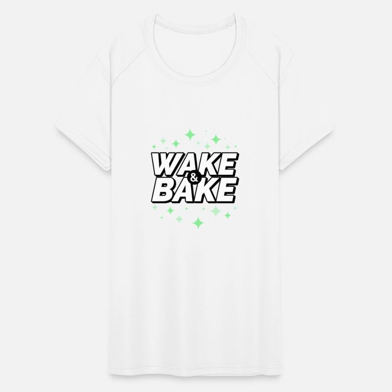 Wake & Bake – Fun Sparkly Weed Design