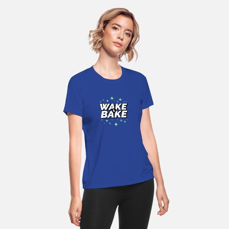 Wake & Bake – Fun Sparkly Weed Design