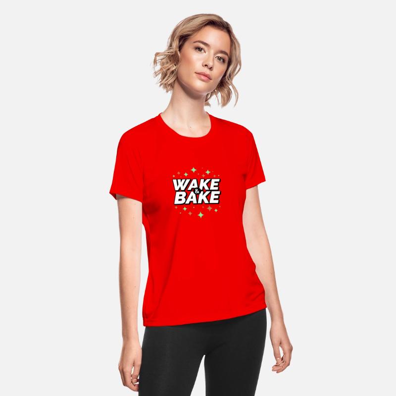 Wake & Bake – Fun Sparkly Weed Design