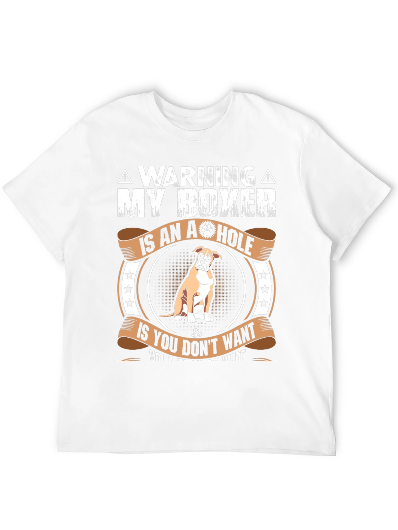 Warning: My Boxer T-Shirt - Funny Dog Lover Tee