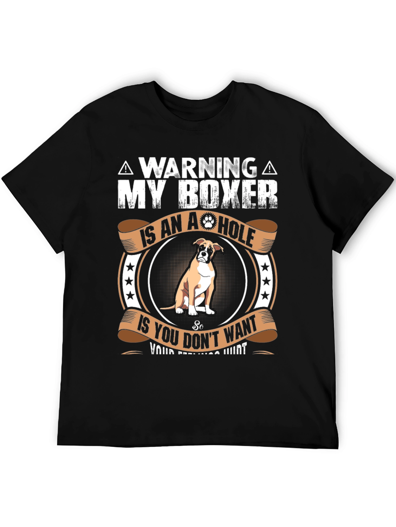 Warning: My Boxer T-Shirt - Funny Dog Lover Tee