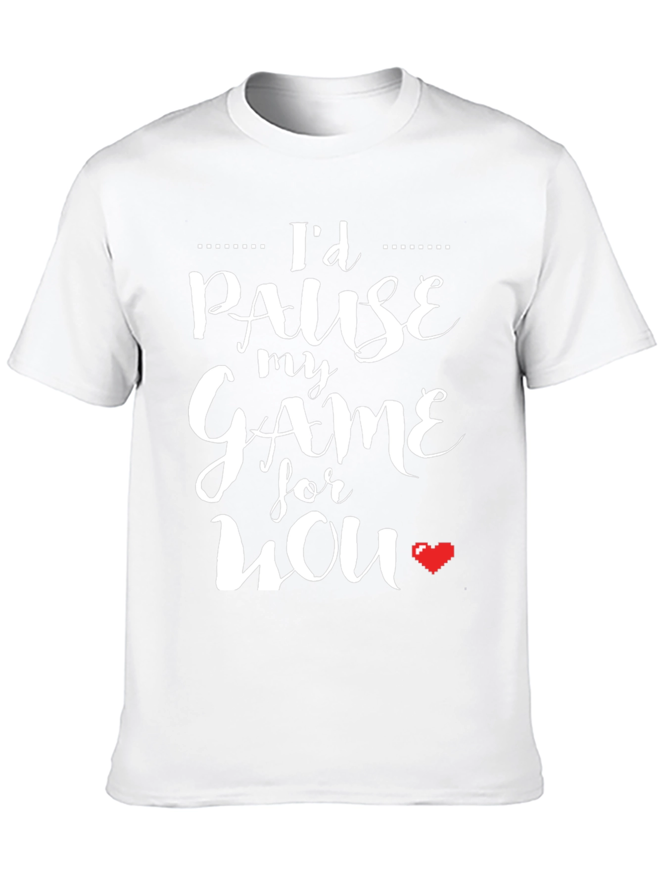 Id Pause My Game For You Black T-Shirt
