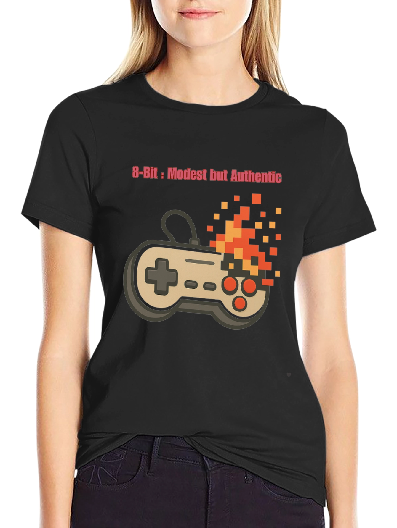 Retro Gamer T-Shirt - 8-Bit Modest & Authentic Style