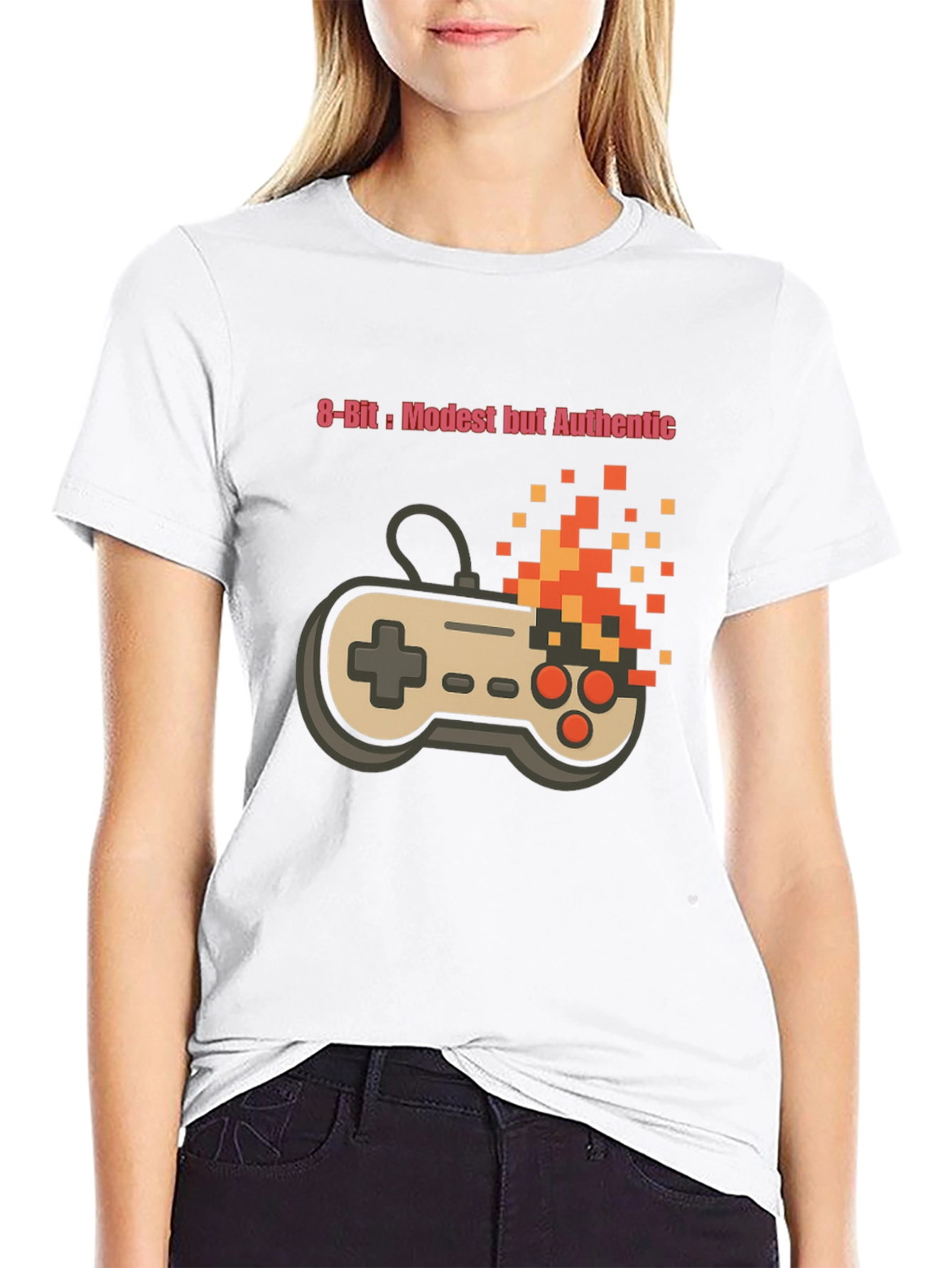 Retro Gamer T-Shirt - 8-Bit Modest & Authentic Style