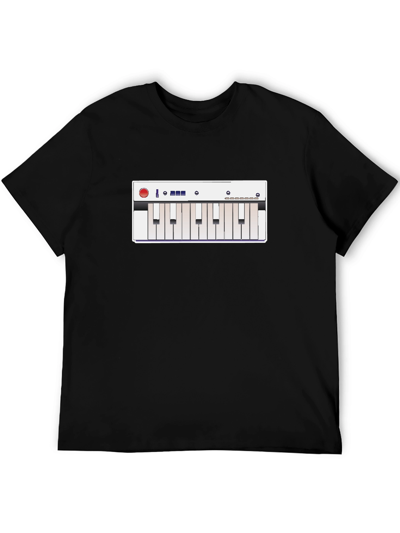 Synth Graphic Tee - Musicians Cool Black T-Shirt