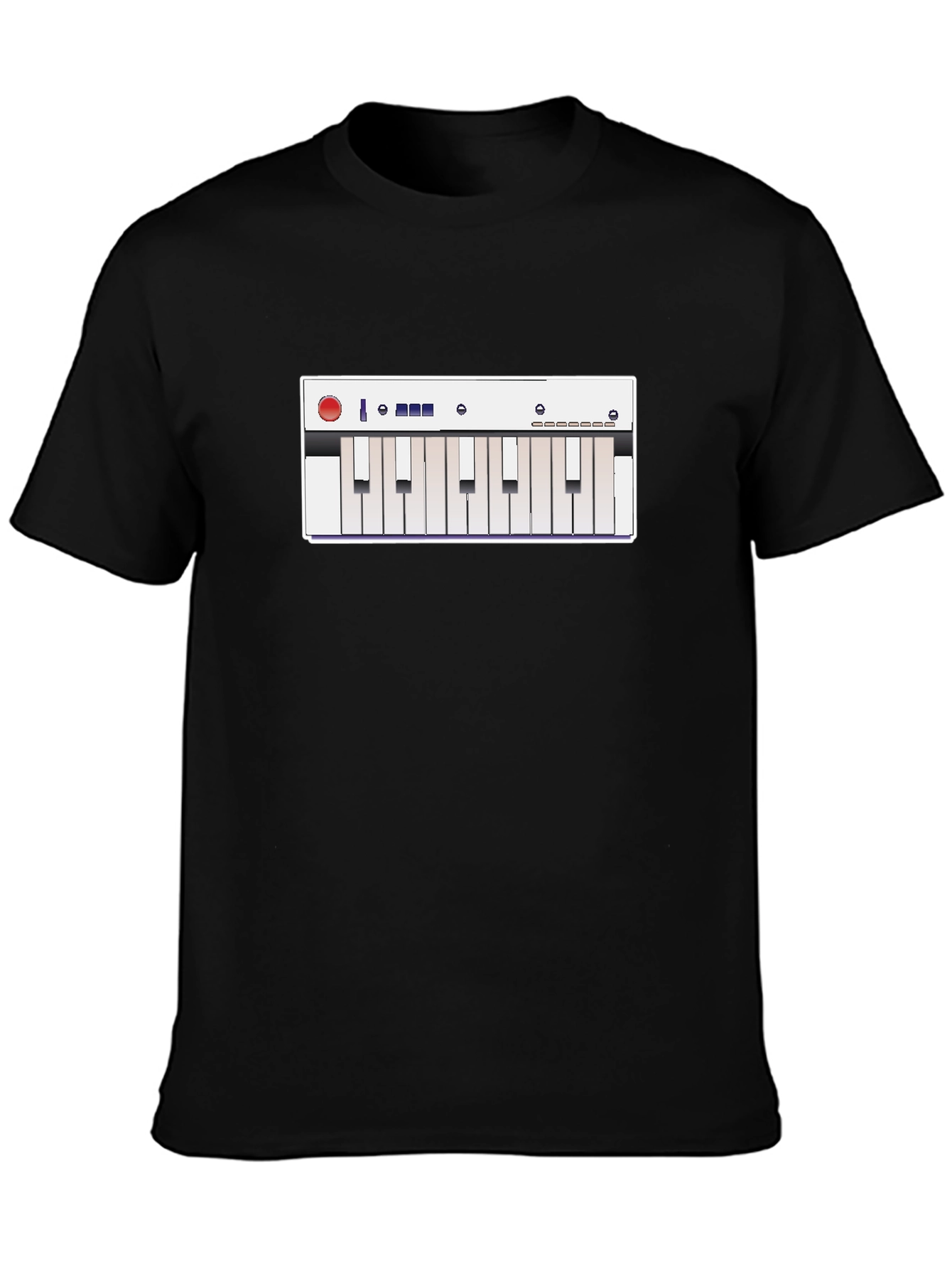 Synth Graphic Tee - Musicians Cool Black T-Shirt