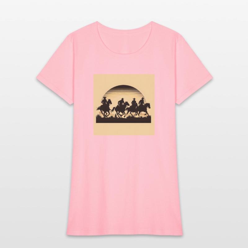 Western Sunset Silhouette