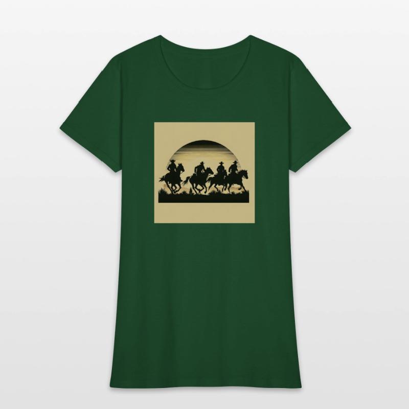 Western Sunset Silhouette