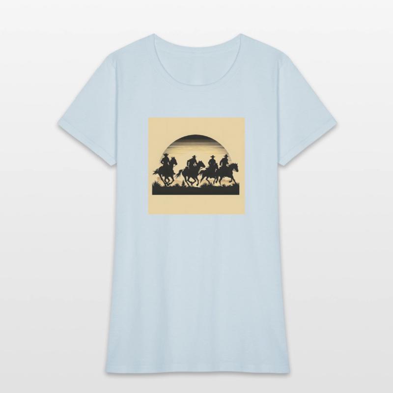 Western Sunset Silhouette