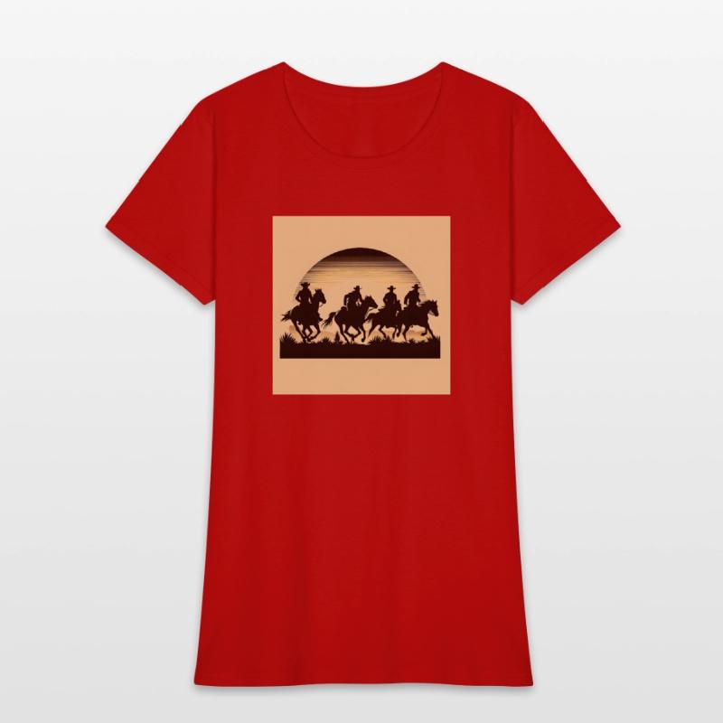 Western Sunset Silhouette