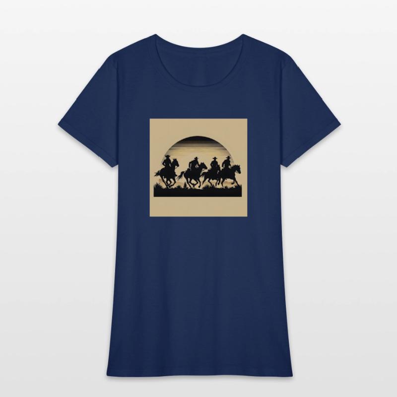 Western Sunset Silhouette