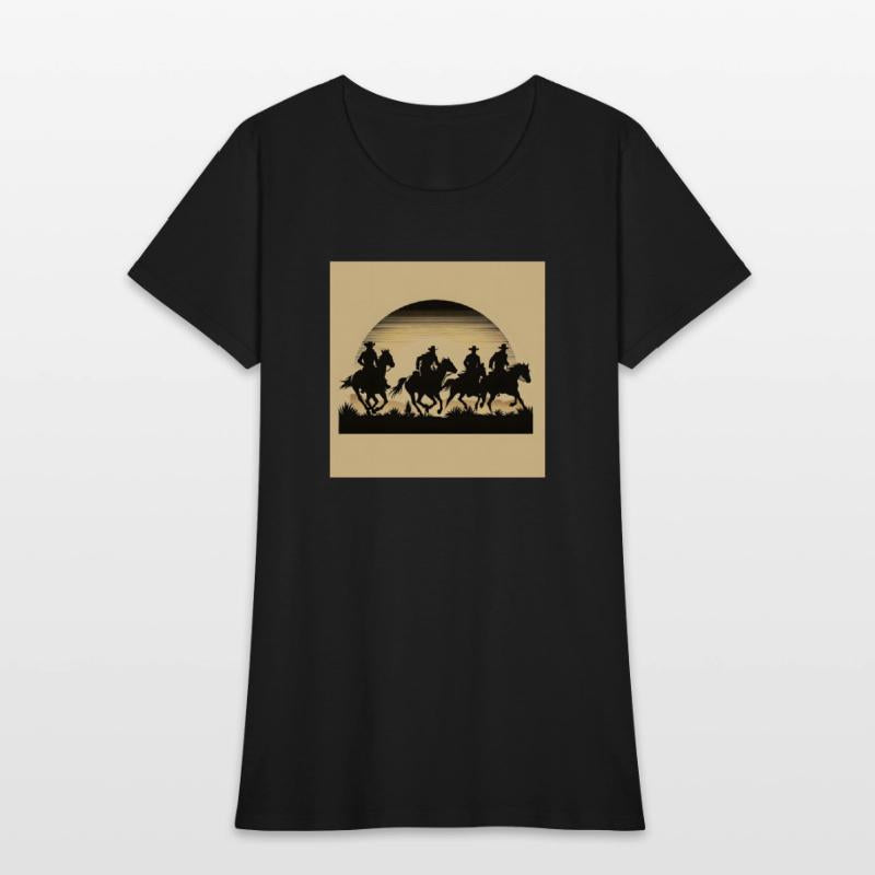 Western Sunset Silhouette