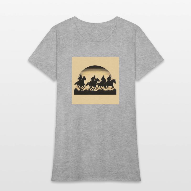 Western Sunset Silhouette