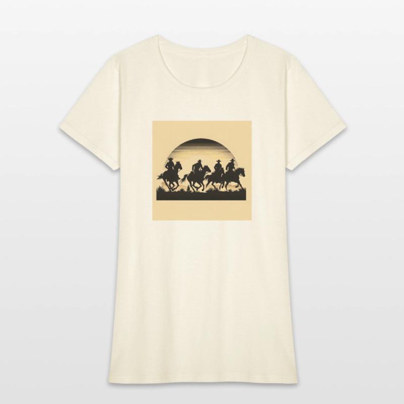 Western Sunset Silhouette