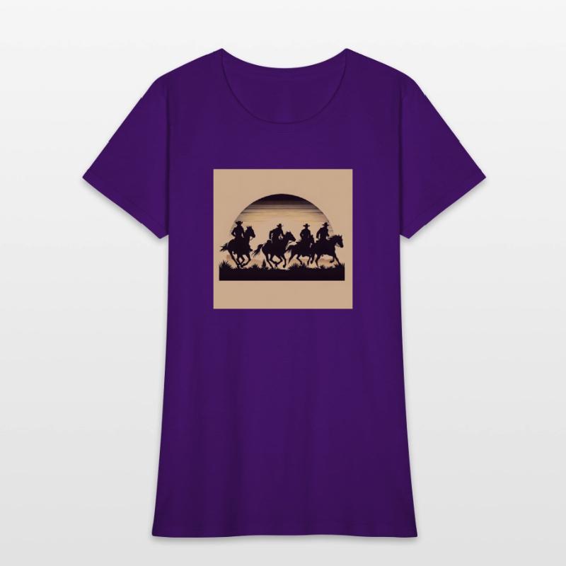 Western Sunset Silhouette