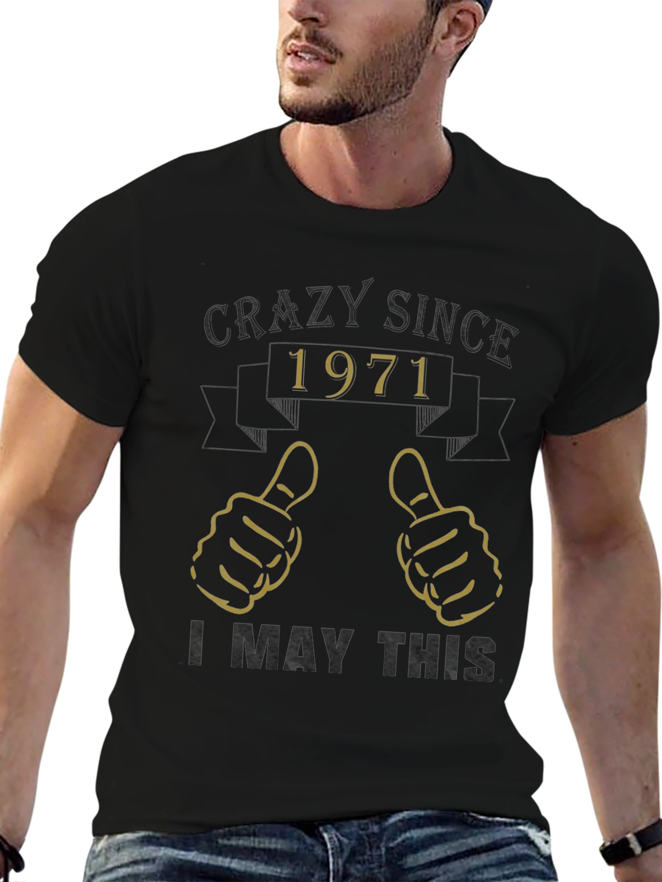 Crazy Since 1971 Graphic T-Shirt
