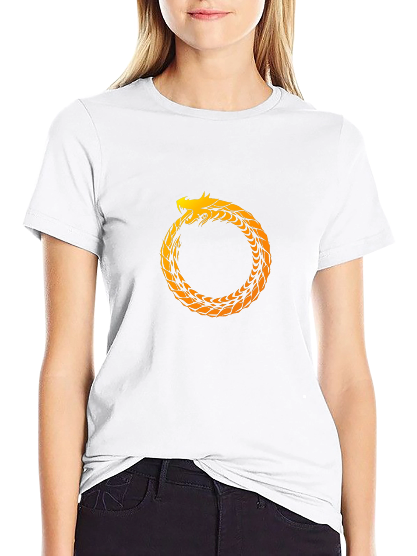 Ouroboros Serpent T-Shirt - Black