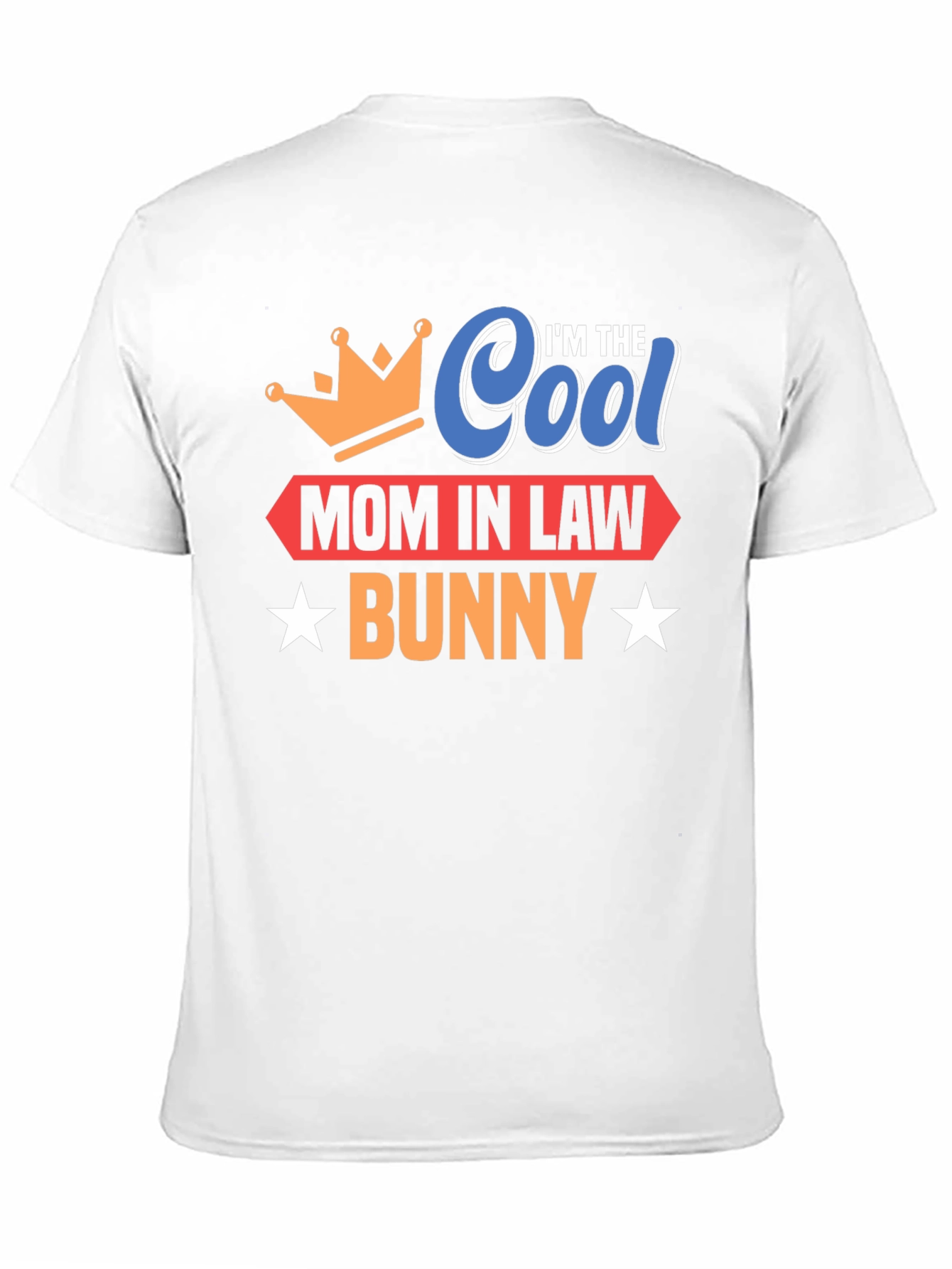 Cool Mom In Law Bunny Black T-Shirt