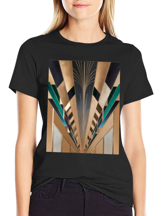 Geometric Art Deco Style Graphic Tee