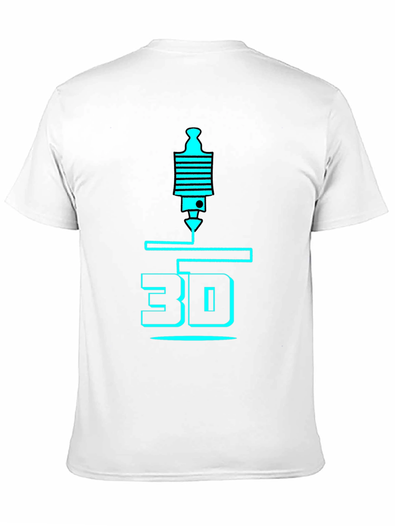 3D Printing T-Shirt - Black Graphic Design