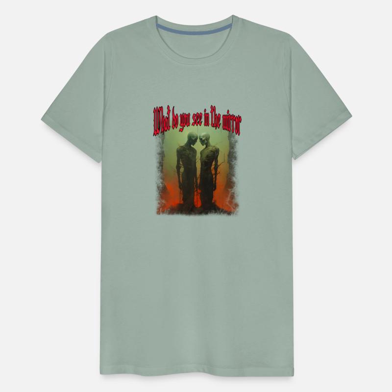 What do you see in the mirror