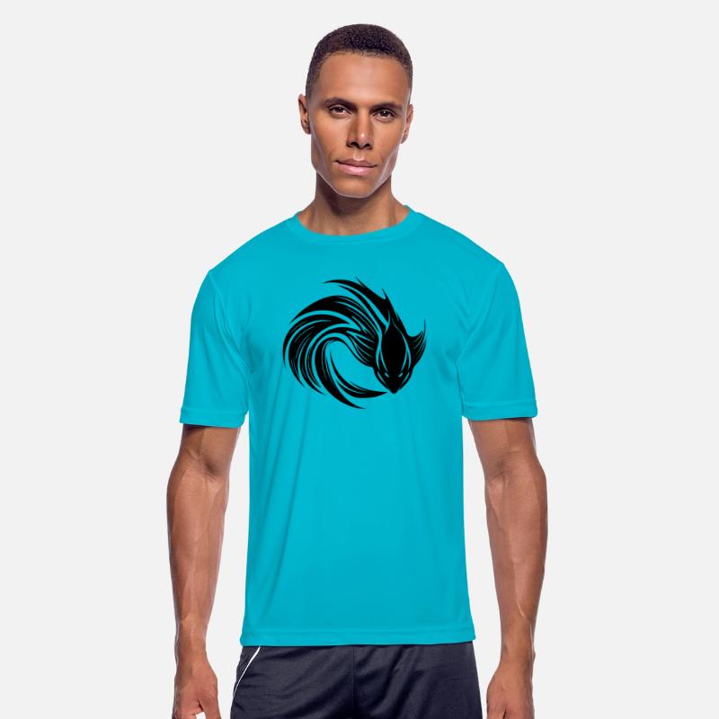 Wild Fighting Fish Tattoo Portrait