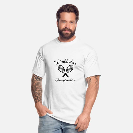 Wimbledon Championships Tennis Player - Black Text