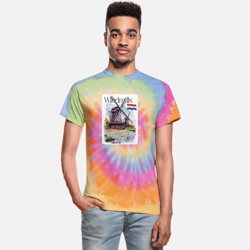 Windmills symbols of Dutch Netherland V1