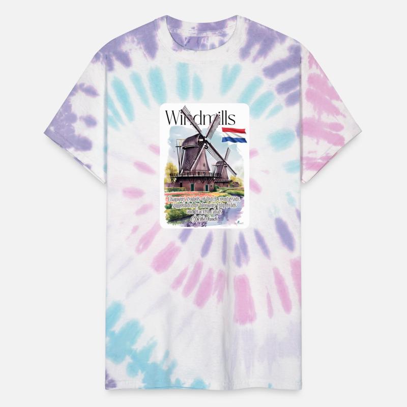 Windmills symbols of Dutch Netherland V1