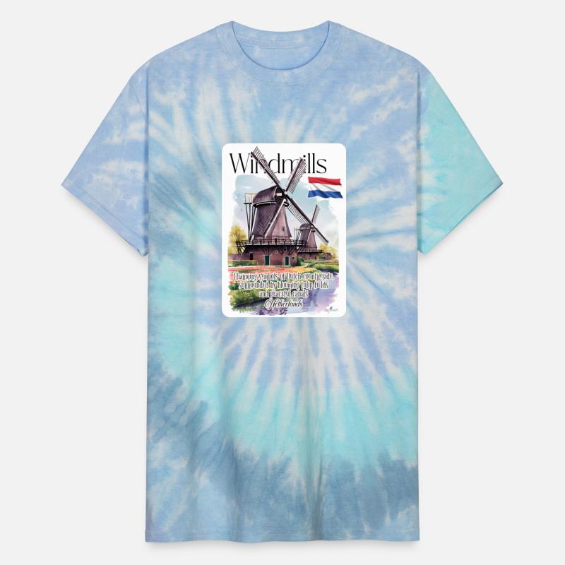 Windmills symbols of Dutch Netherland V1