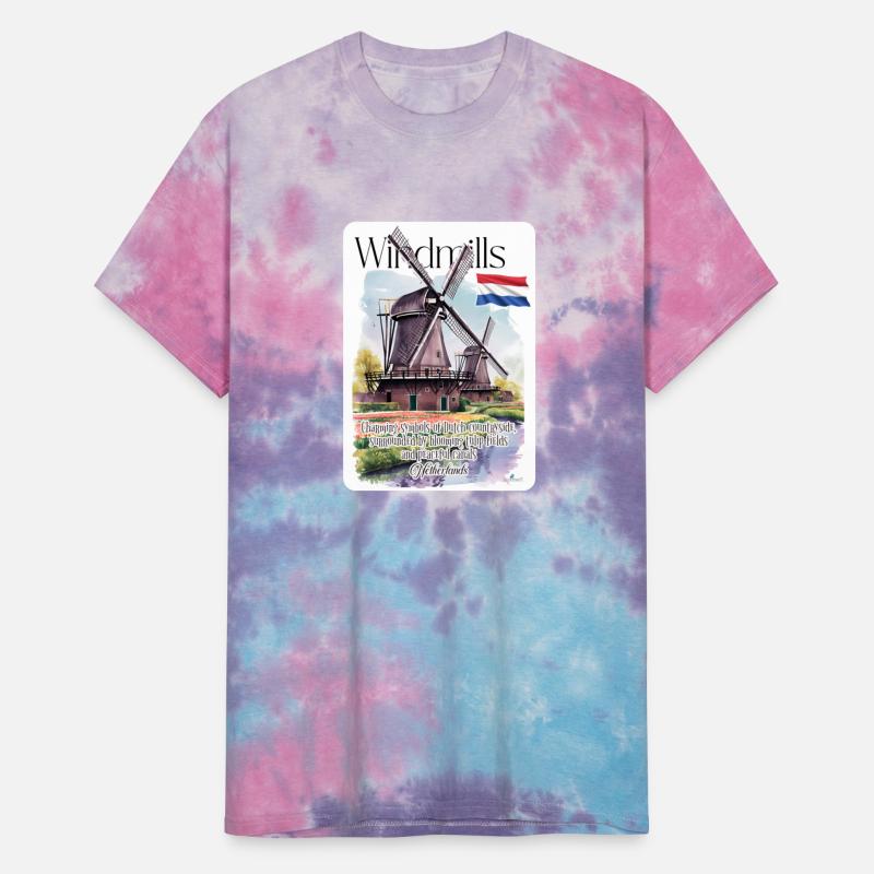 Windmills symbols of Dutch Netherland V1