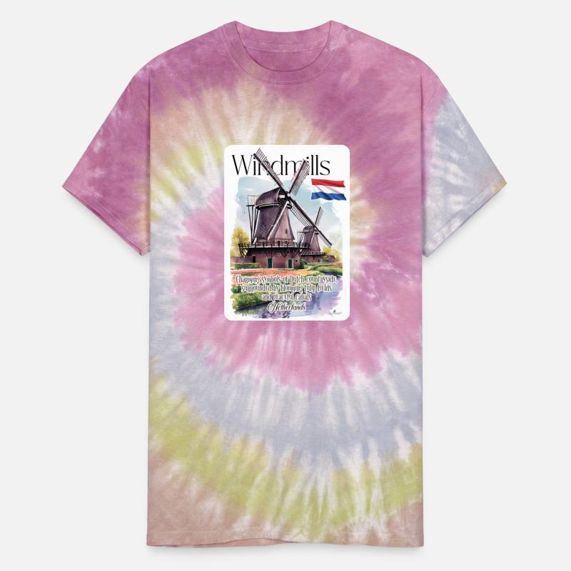 Windmills symbols of Dutch Netherland V1