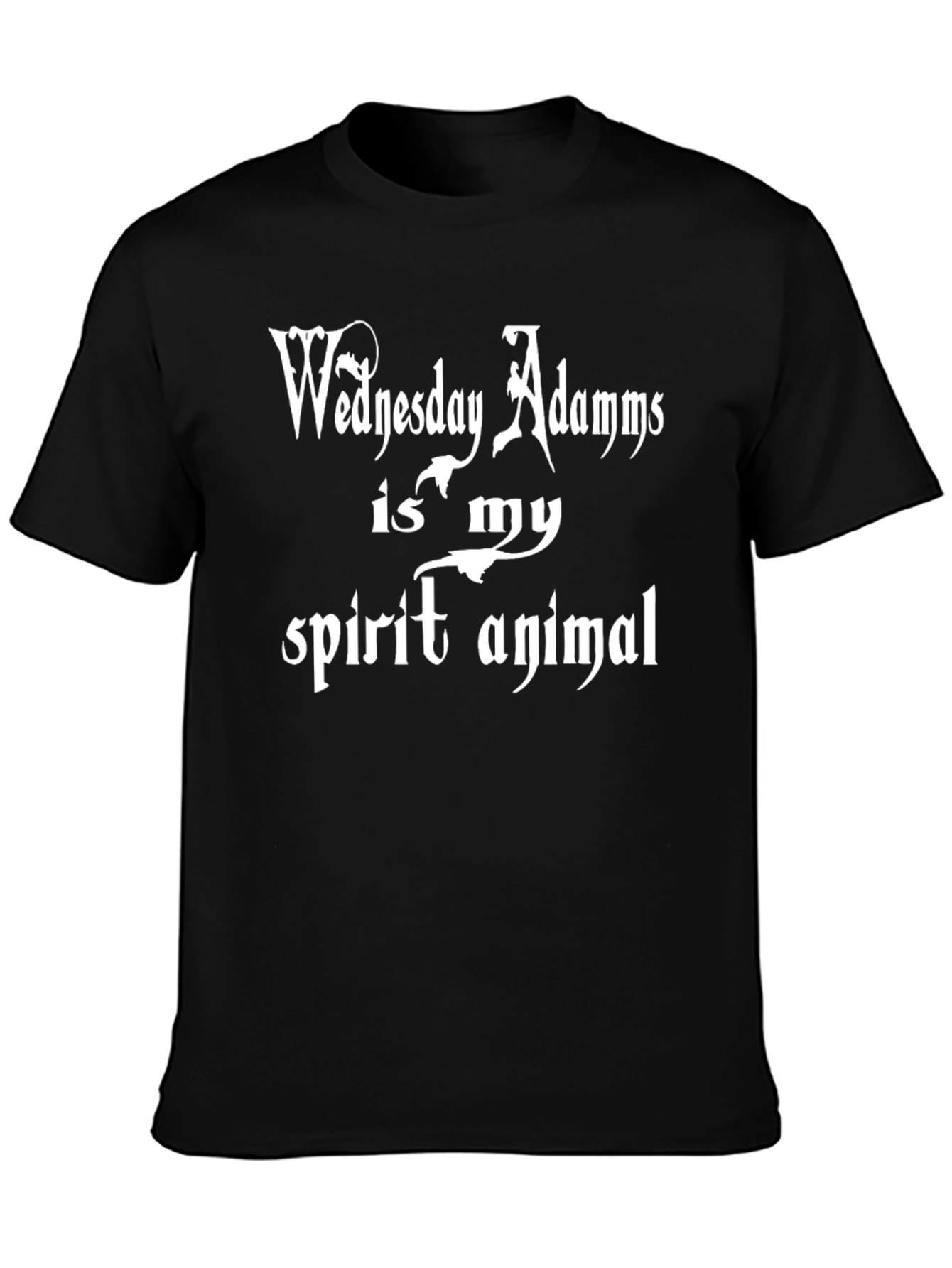 Wednesday Addams Spirit Animal Black T-Shirt