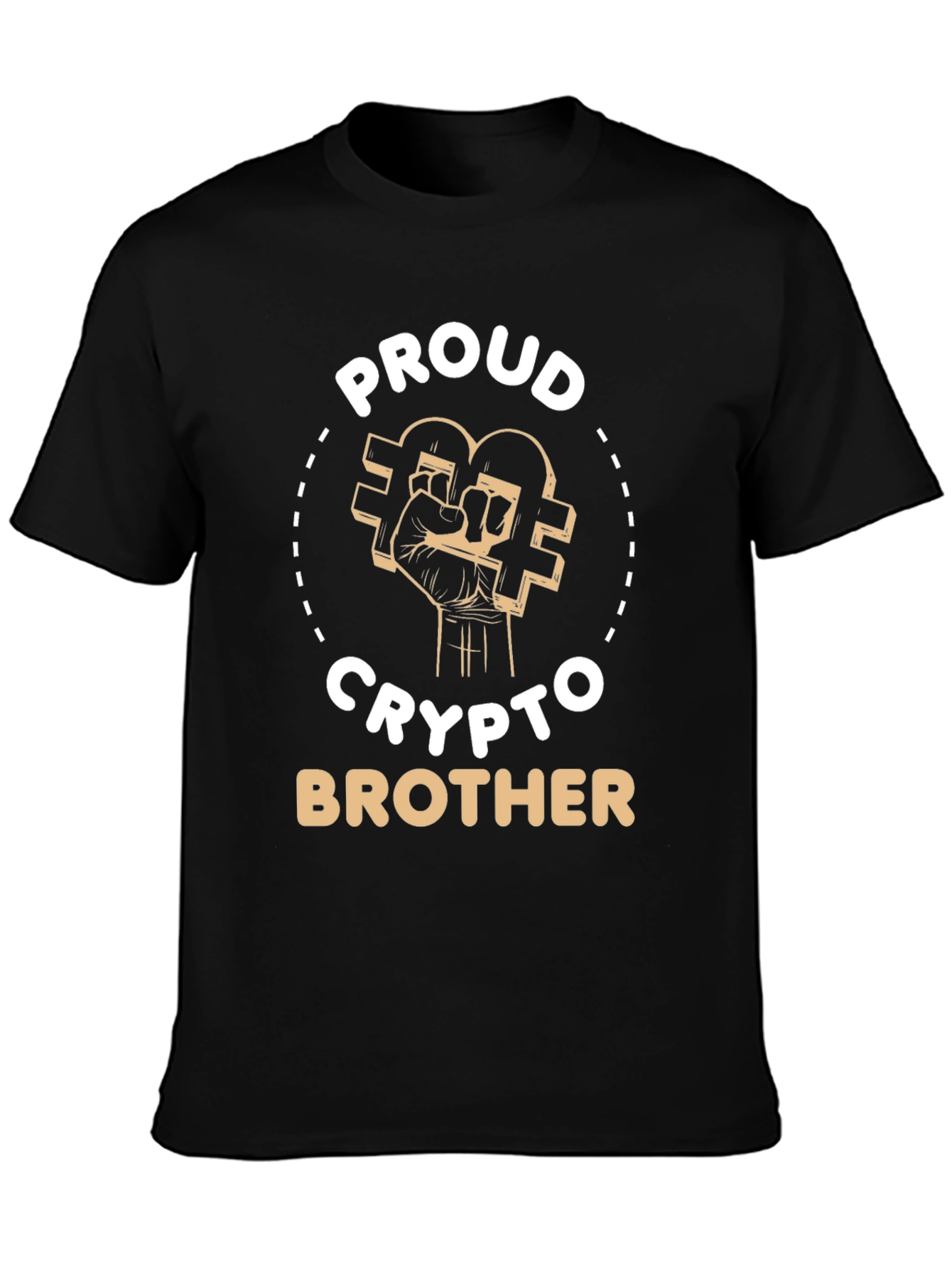 Proud Crypto Brother Graphic Tee - Black