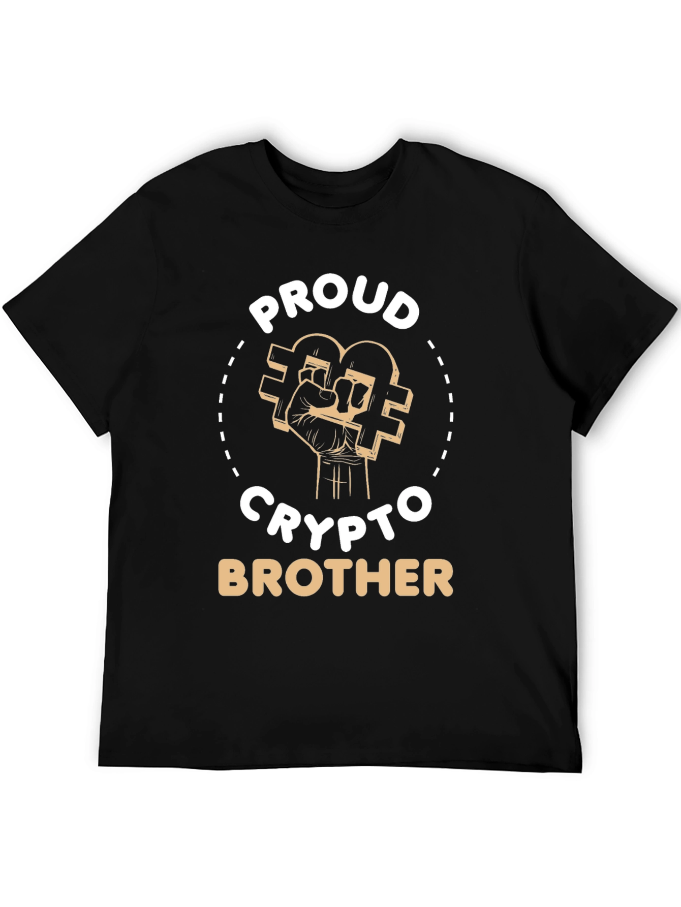 Proud Crypto Brother Graphic Tee - Black