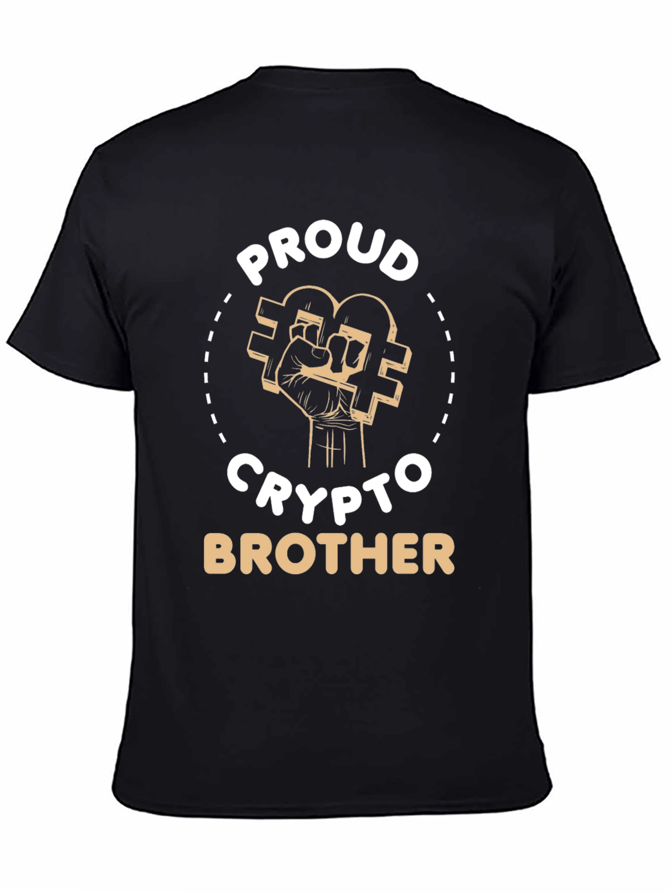 Proud Crypto Brother Graphic Tee - Black