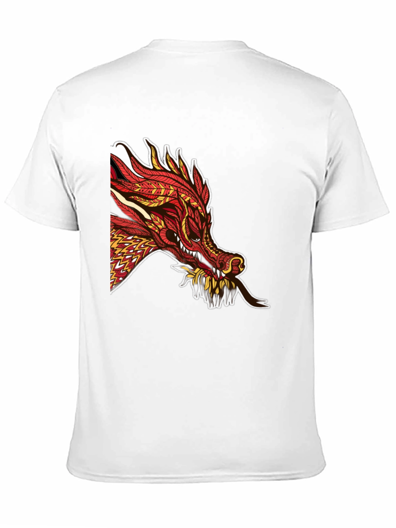 Dragon Graphic Print Black T-Shirt