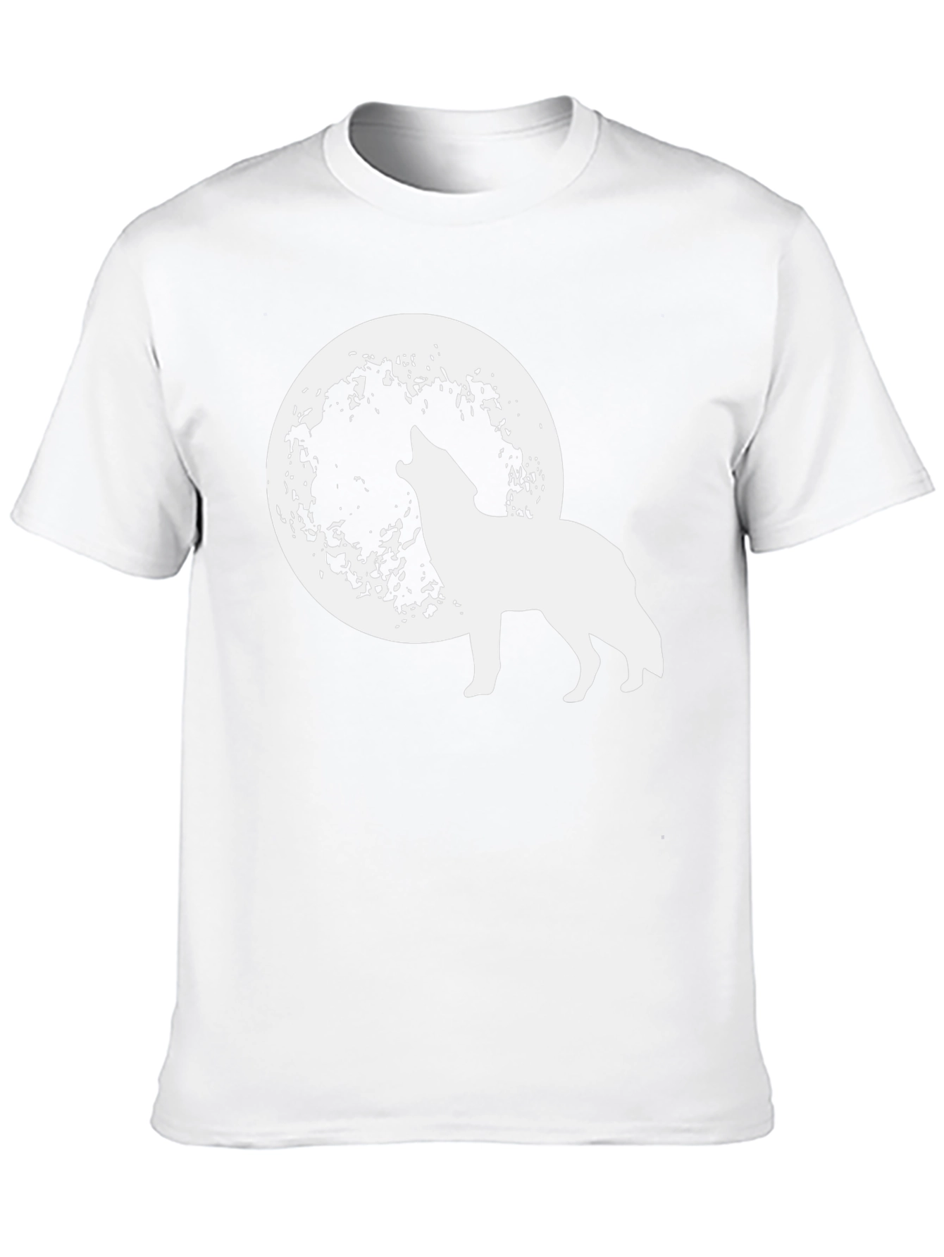 Wolf Moon Graphic Tee - Black Cotton T-Shirt