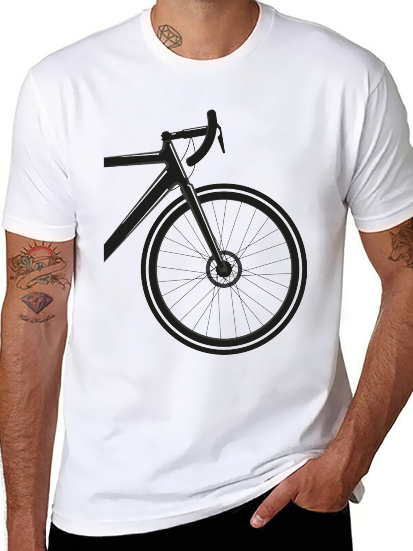 Cycling Graphic Tee - Stylish Ride!
