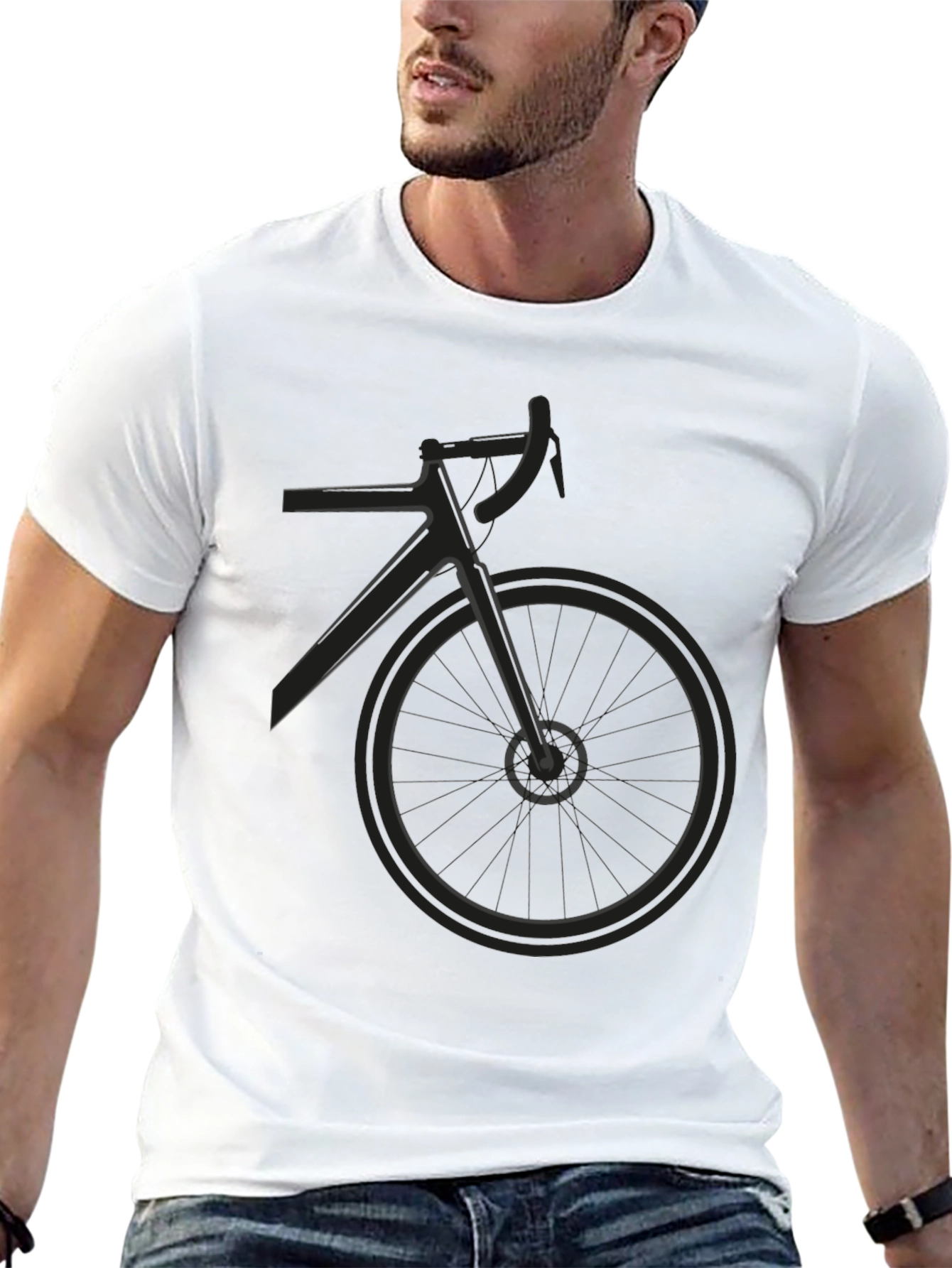 Cycling Graphic Tee - Stylish Ride!